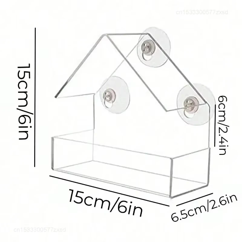 Clear Window Bird Feeder 6
