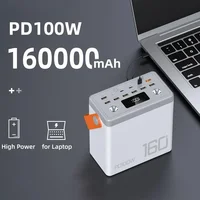 160000mAh Portable Power Bank Extra Large Capacity PD100W Fast Charging External Spare Battery for IPhone Xiaomi Laptop Computer - Image 3