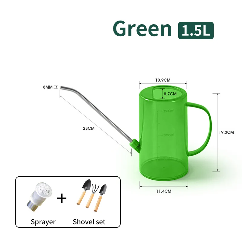 3pcs green 1.5L
