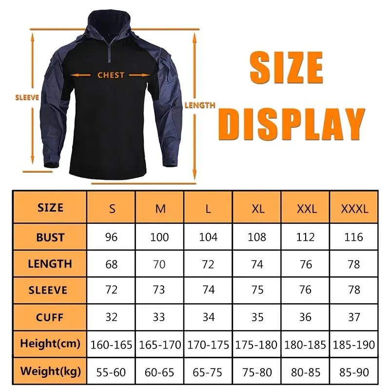 Combat Shirts Multicolour Combat T-Shirt US CP Camouflage Men Tactical Shirt Airsoft Paintball Camping Hunting Clothing