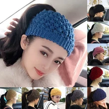 

New Knitted Knot Cross Headband for Women Autumn Winter Girls Hair Accessories Headwear Elastic Hair Band Hair Accessories