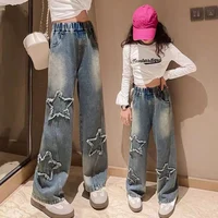 High Waist Jeans mit Sternen