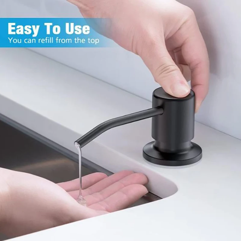 500/350ml Bottle Liquid Soap Dispensers Durable Stainless Steel Pump Useful Kitchen Sink Tool Extension Tube Kitchen Accessories
