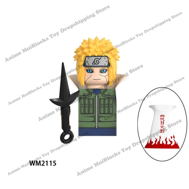 WM6105 WM6106 WM6107 WM6108 Naruto blocks Building Blocks Anime cartoon mini bricks action toy figures Naruto Bricks kids Gifts Dark Grey