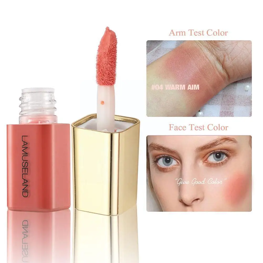 

4 Colors Liquid Blush Mini Makeup Face Cosmetic Matte Make Natural Cheek Up D4j1