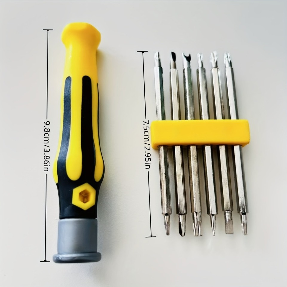12-in-1 Precision Screwdriver Set for Phones & Tablets - Carbon Steel Bits