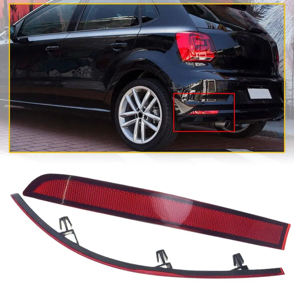 

2x For Volkswagen VW Touran 2006~2010 1T0945105A 1T0945106A Rear Bumper Reflector Tail Light Lamp Red Left Right Car Decora Q8Z6