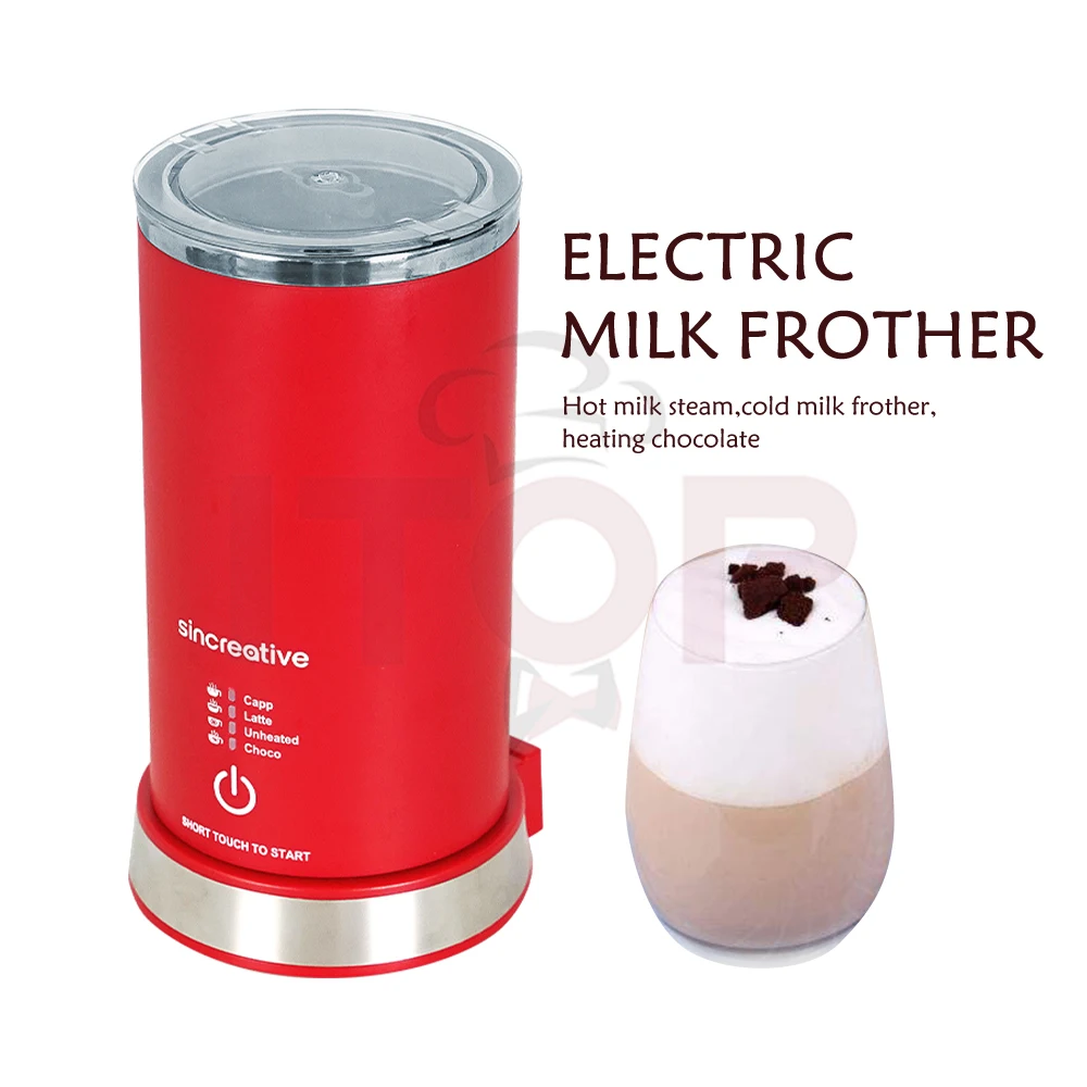 ITOP Electric Milk Frother 400W For Hot Milk Steam Cold Milk Frother Heating Chocolate Blender Mixer Coffee Machine 110-220-240V 1