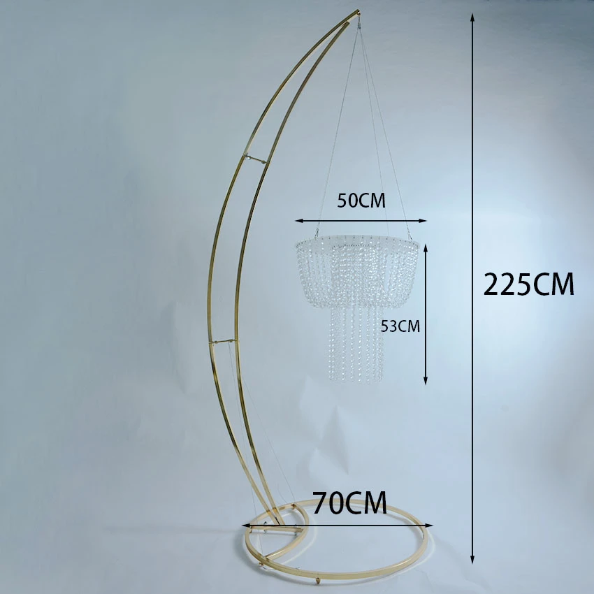 Description Picture 2 of itemWedding Moon Arch And Acrylic Cake Stand Hanging Rack Wedding Centerpieces For Party Decoration