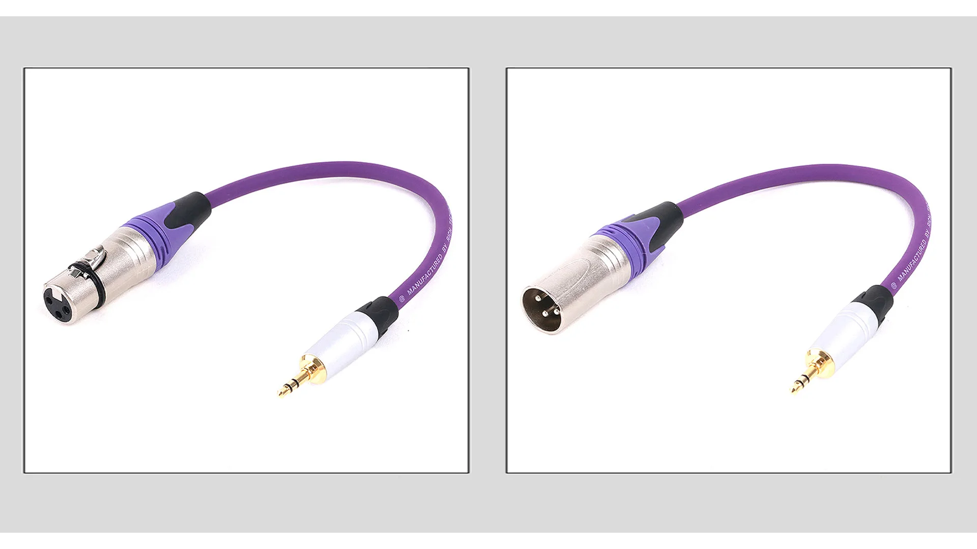 3,5mm trs Stecker zu xlr Buchse/Stecker vergoldeter Stecker 3,5mm Stereo-Stecker Buchse symmetrisch zu 3-poligem xlr Mikrofon kabel PVC 0,3-25m – Detail 9