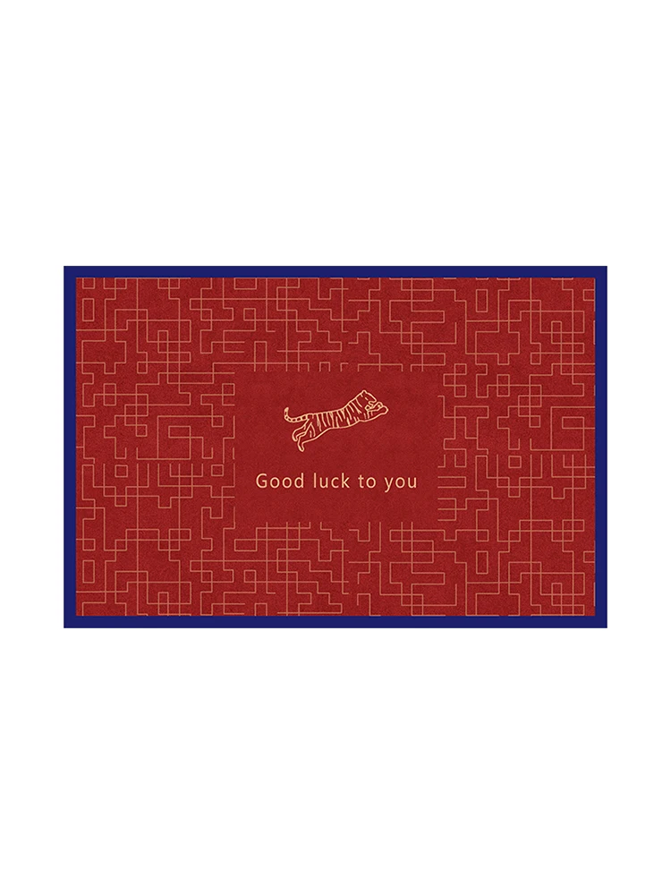 

New Year mats enter the door, Chinese carpets enter the door, good luck, festive hall entrance, non-slip porch.