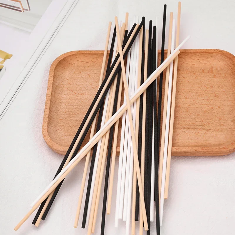 50pcs 2-3.5mm Reed Diffuser Replacement Stick DIY Handmade Home Decor Extra Thick Rattan Aromatherapy Diffuser Refill Sticks