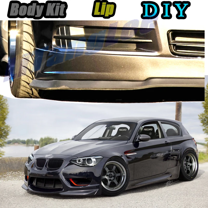 Bumper Diflector Splitter Lip Body Kit For BMW 1 M1 E87 E81 E82 E83 F20 F21 F52 F40 demo