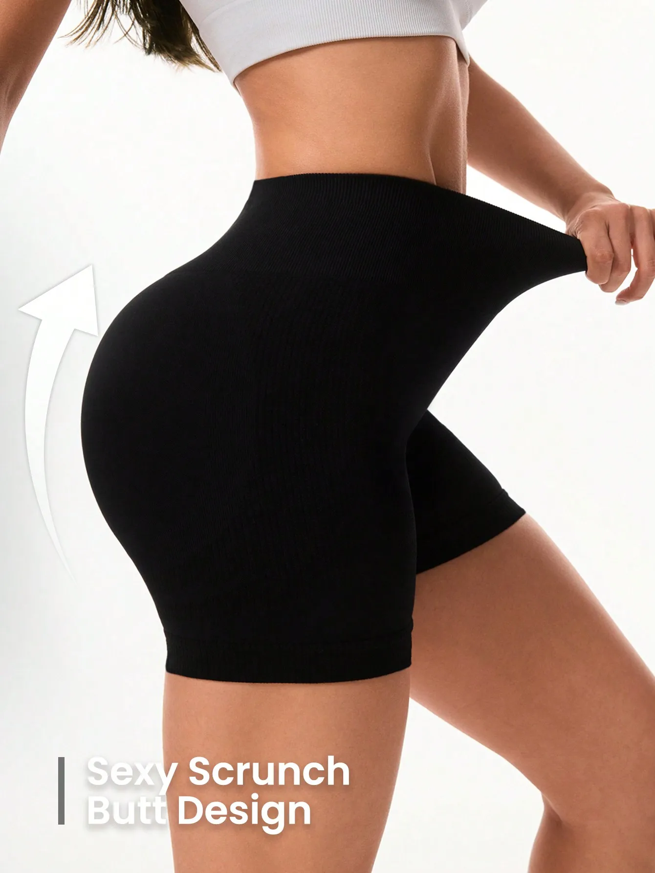 Solid Color Sports Shorts 2