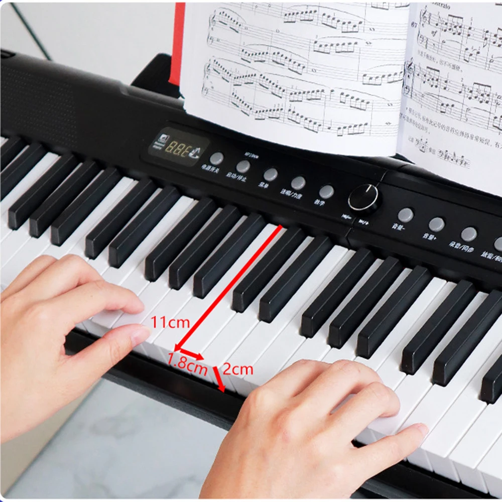 Piano numérique portable avec casque externe, orgue électronique noir et  marron, métronome pour touristes, vente en gros, Chine, 88 prédire -  AliExpress