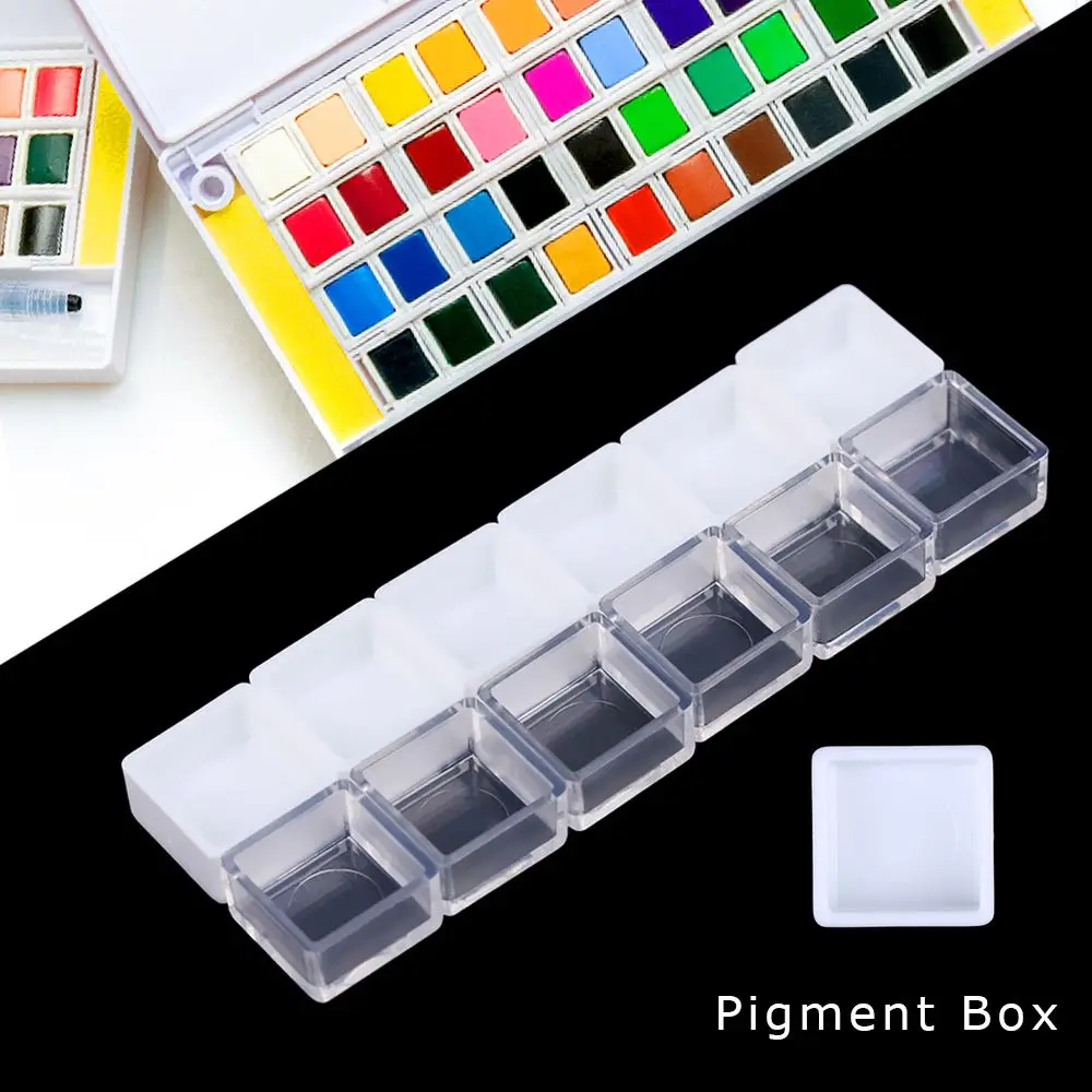 

Professional Convenient Pigment Box Pupil Learning Paint Pans Artists Drawing Painting Watercolor Storage Outdoor Palette Supply