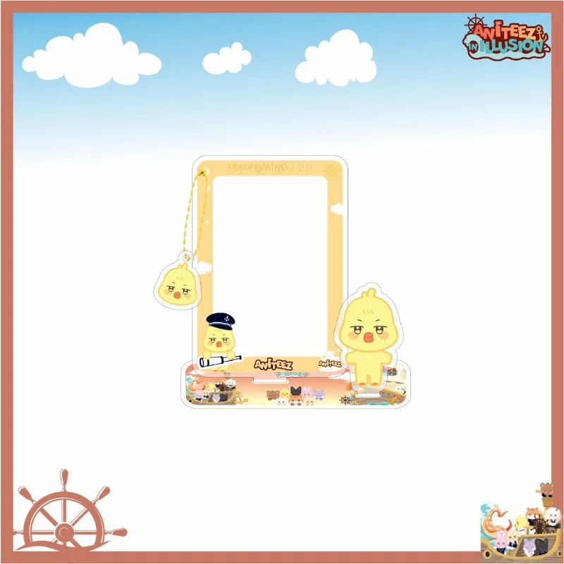 9pcs Kpop ATEEZ ANITEEZ Card Photo Frame Keychain Card Storage Stand Figure Hongjoong Seonghwa Yunho Yeosang San Ming Fans Gift 3