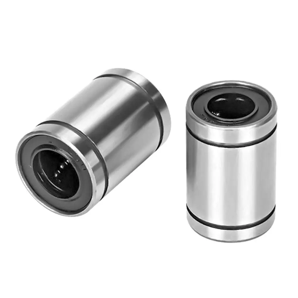Ball Bearings Metal Shielded Ball Bearings Linear Bearing LM3UU LM4UU LM5UU LM6UU LM8UU LM10UU LM12UU LM16UU LM20UU Linear Ball Bearings Part Bush Bushing Nickel Plated Chrome Steel Rods