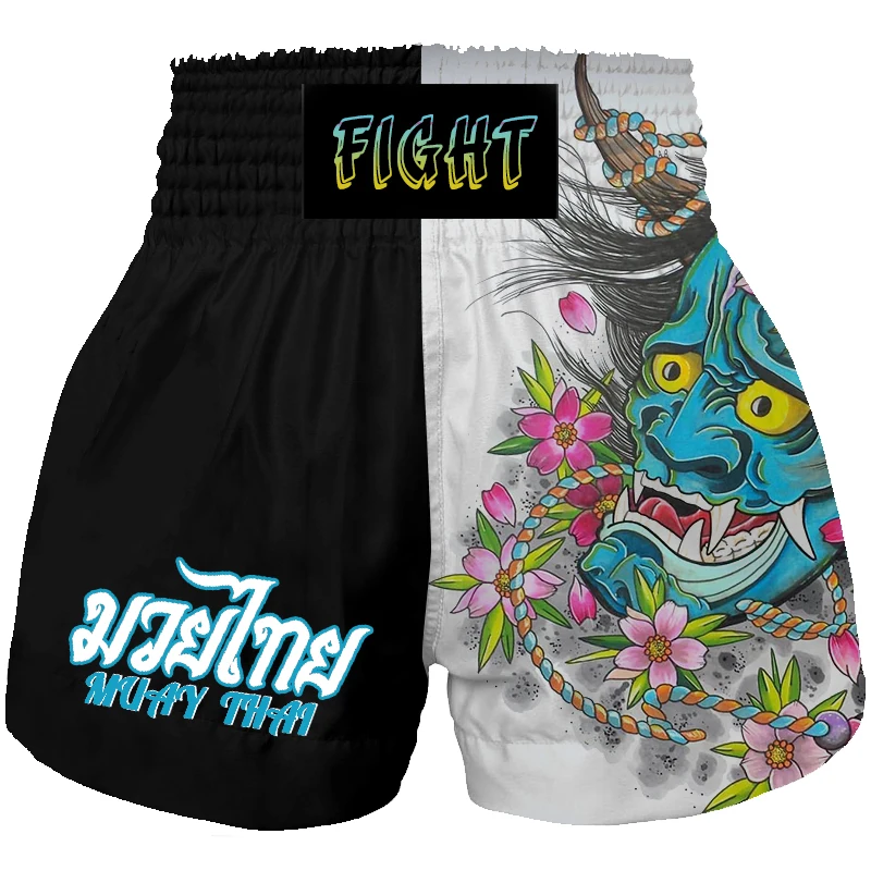 Muay Thai Fighting Shorts,MMA Shorts Clothing Training Fighting Shorts Brazilian Jiu-Jitsu Adult Kids