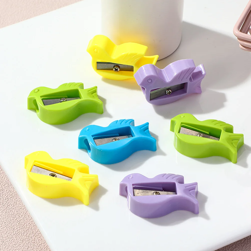 50 Pcs Dove Pencil Sharpener Lead Pencils Manual Sharpeners Single Hole Student