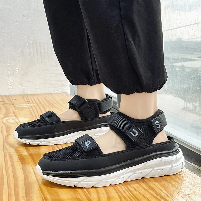 Trend Men Outdoor Sandals Beach Breathable Soft Shoes Clogs Men Casual Walking Shoes Mens Beach Sandals Sneakers High Quality