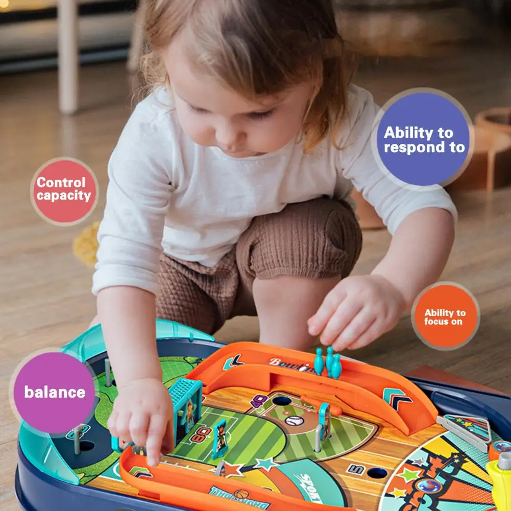 Interactive Children's Pinball Game Fun Family Toy for Logical Thinking Competitive Play Desktop Pinball for Kids for Family