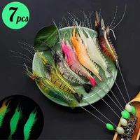 3pcs/7pcs Shrimp Lures Fishing Lures Artificial Fishing Bait Isca Artificial Ascesorios Pesca 2