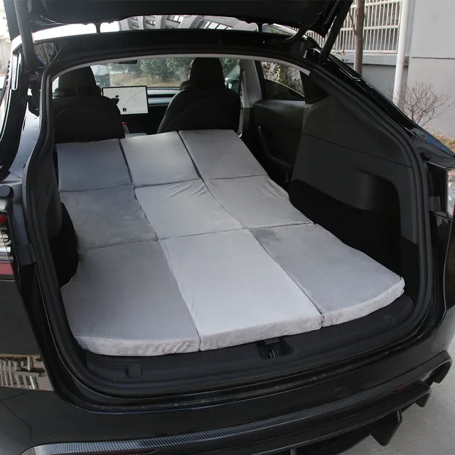 Tesla Modell Y Auto Innen Zubehör Auto Träger Matratze Custom Camping Klapp  Speicher Matratze für zwei Menschen Modell Y - AliExpress
