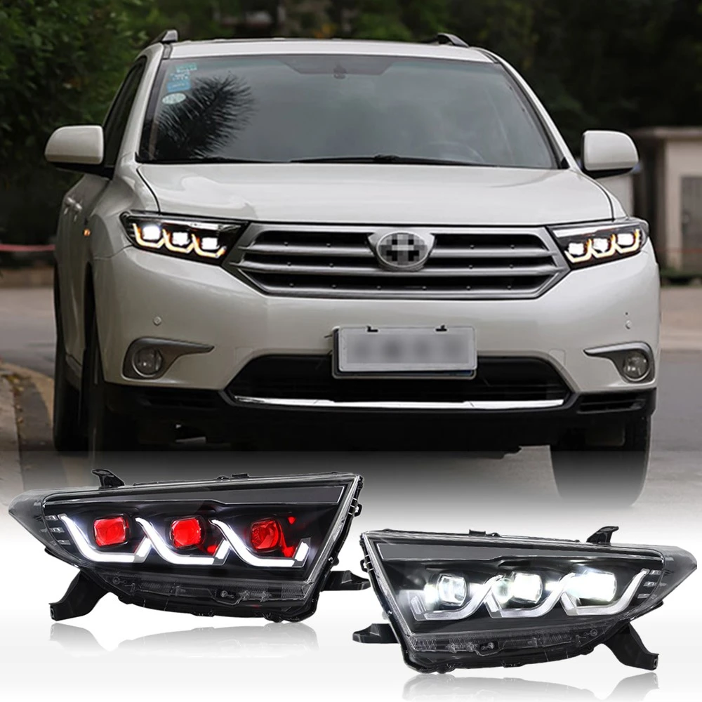 Car Accessories LED Headlights For Toyota Highlander 2012 2013 2014 LED