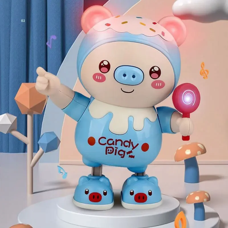 Electric Pig Toy Sound And Movement Interactive Dancing Singing Night Market Baby Toy Plushie from Mainland China