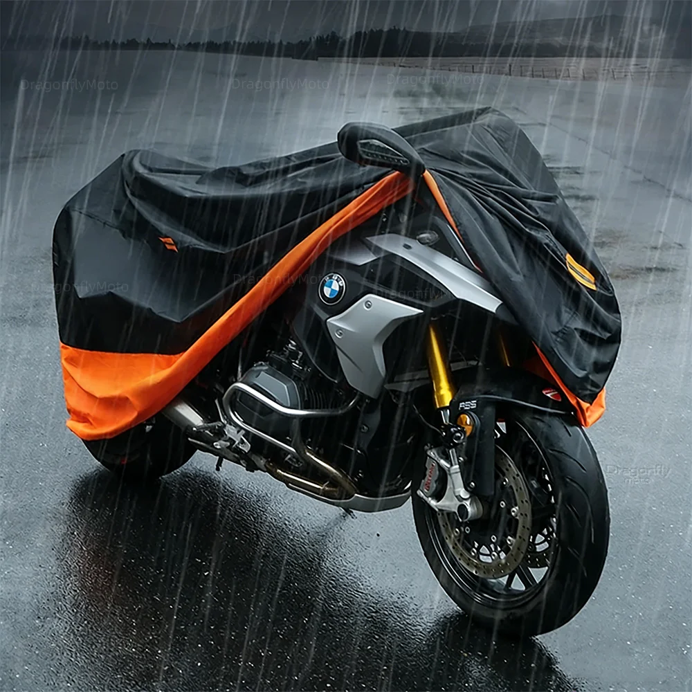 KTM 390 790 1050 1090 1190 890 어드벤처 ADV 1290 어드벤처 오토바이 커버 두꺼운 210D 방수 야외 자외선 차단