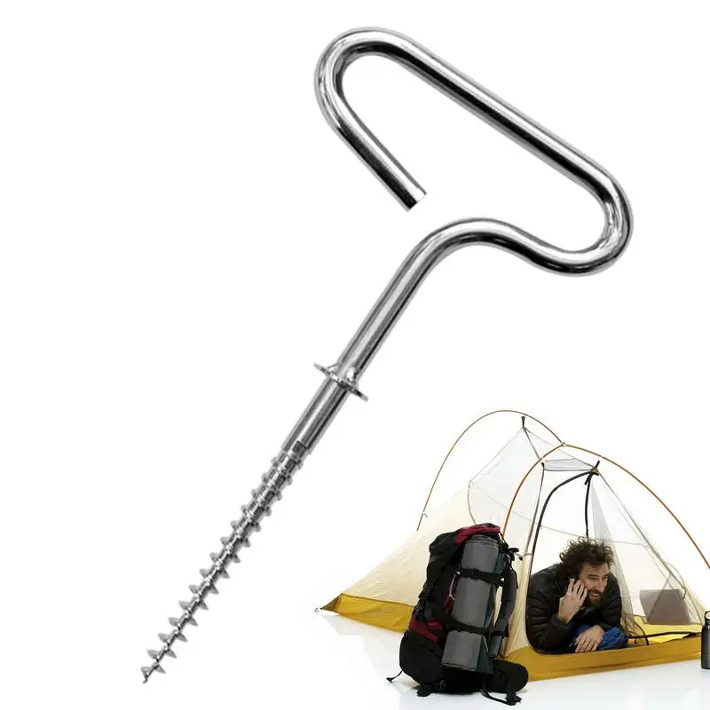 

Прищепка для палатки для подледной рыбалки, крепкий резьбовой держатель для кемпинга, аксессуар для палатки, многоцелевой стабильный анкер для палатки на открытом воздухе