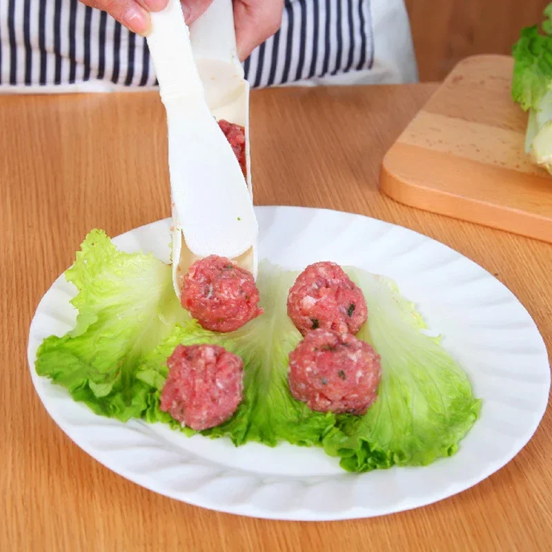 1set Convenient Meatball Maker Fish Ball Rice Ball Making Mold Meatball Gadgets DIY Home Cooking Tools Kitchen Accessories