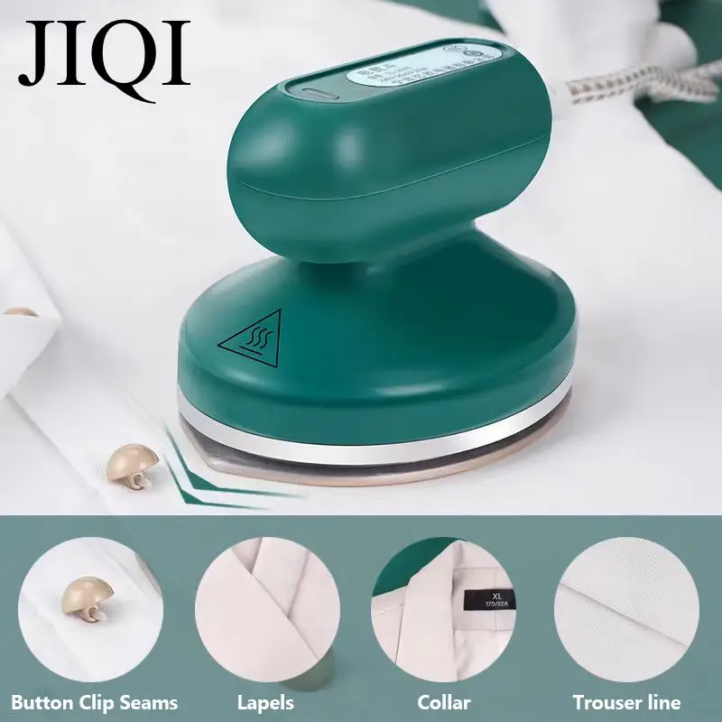 JIQI Portable Iron Handheld Garment Ironing Machine Ceramic titanium soleplate Clothes Fabric Ironing For Household and Travel 3