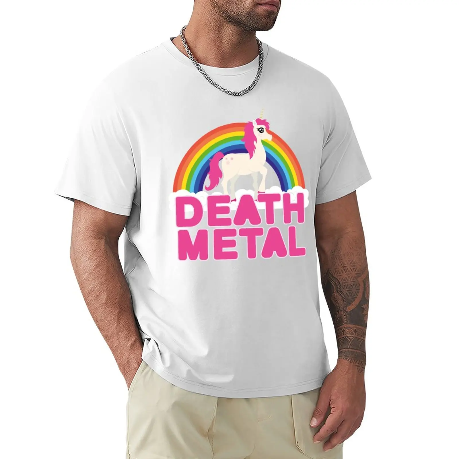 

Death Metal Unicorn T-Shirt Short sleeve Anime t-shirt plain t-shirt plus size t shirts mens t shirts casual stylish
