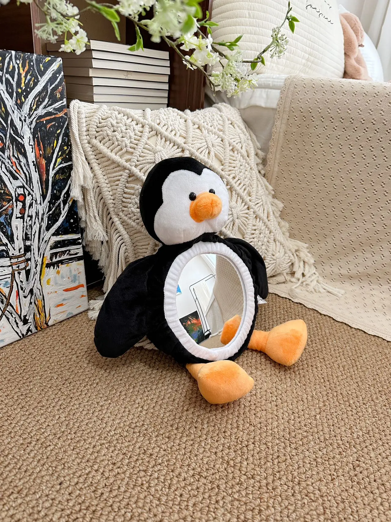 Instagram Wind Baby Frog Observation Mirror Baby Safety Seat Reverse Car Rearview Mirror Cartoon Car Reflector