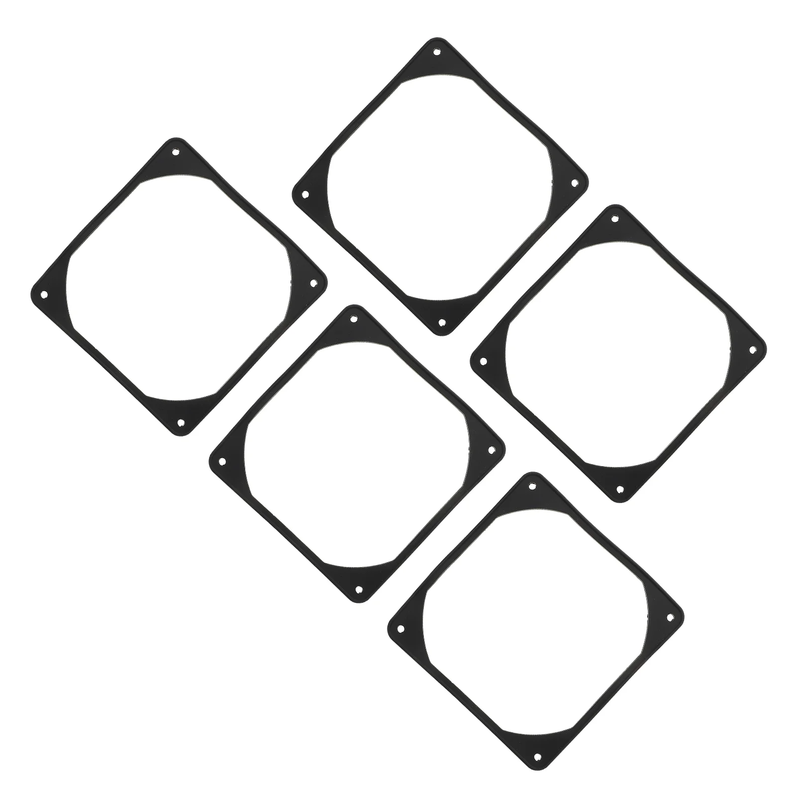 

5 PCS Anti-vibration Pad for Fan Shock Absorption Computer Supply Reduce Noise Gasket Black Case Proof