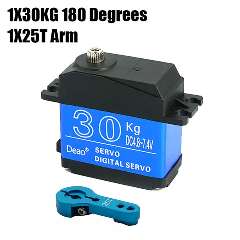 Servo 180 Degrees 270 Degrees High Torque Digital Servo Waterproof Metal Gear 25t 20kg 25kg 30kg 35kg for Rc Truck Mechanical Arm rc servo
