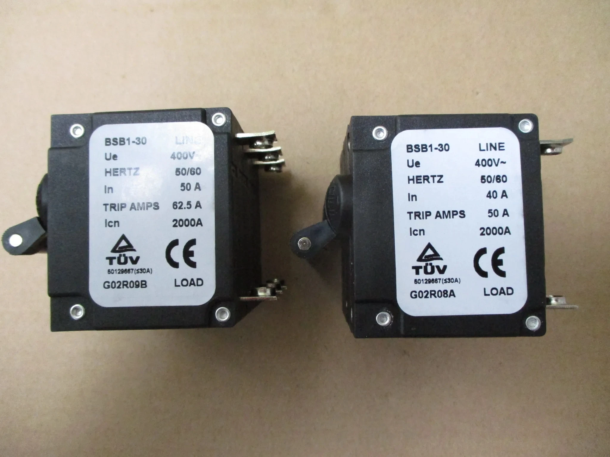 BSB1-30 400V 40A 50A CIRCUIT BREAKER THREE PHASE GENERATOR PARTS