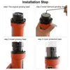 GhionChion Handheld Tungsten Electrode Grinder  Portable Tungsten Needle Sharpen Machine 1-4mm Tungsten Rod Grinder 22.5°and 30° 4