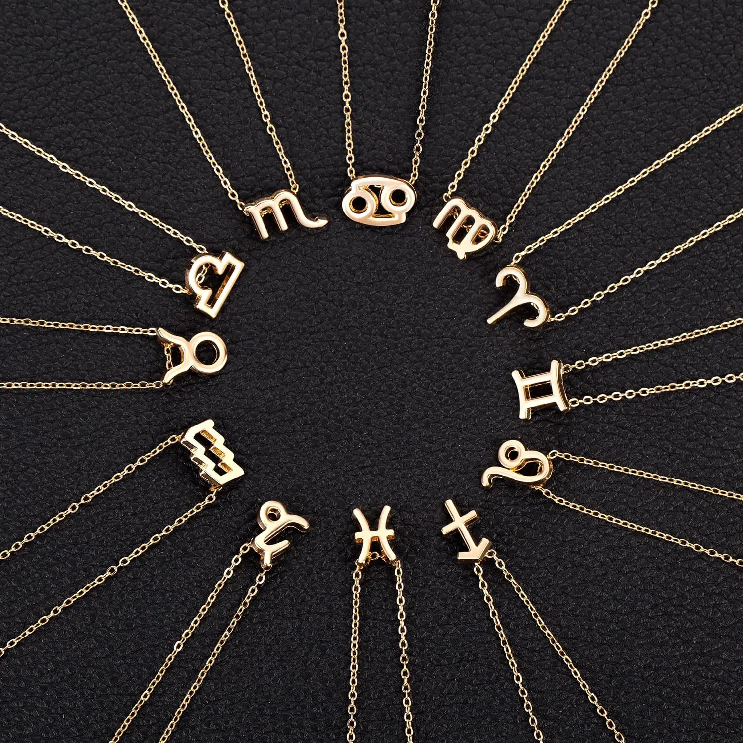 Custom Constellation Necklace for Women 12 Zodiac Sign Personality Necklace CZ Astrology Zodiac Star Choker Birthday Gifts
