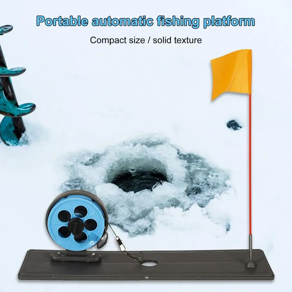 

ABS Fishing Flag Platform Lightweight Automatic Square Fishing Flag Wheel Platform for Outdoor
