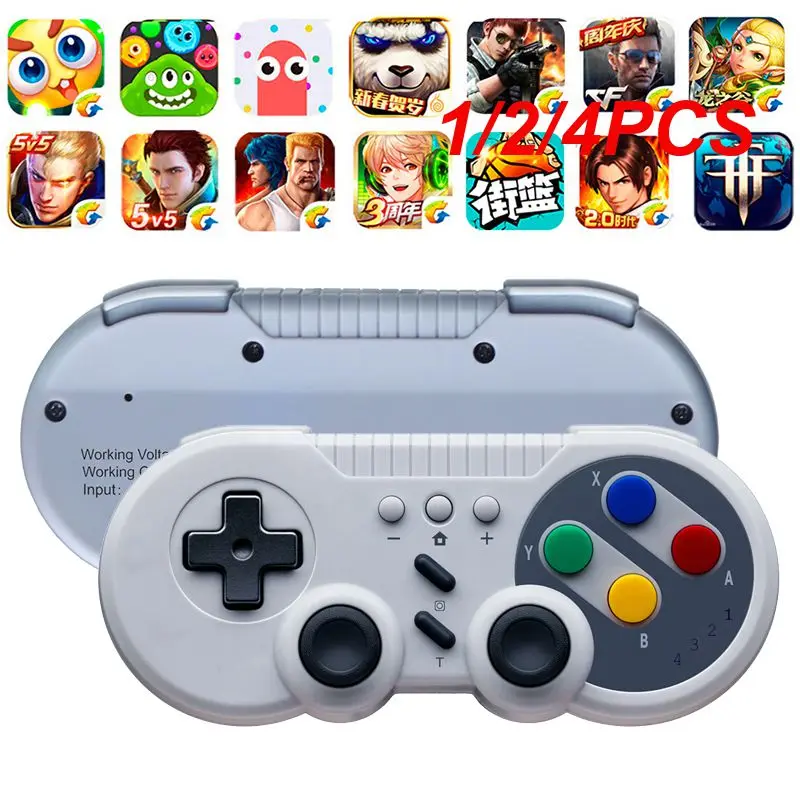 1/2/4Pcs 8Bitdo Sn30 Controller Wireless Joystick Con Funzione Turbo A Vibrazione A Scoppio A 6 Assi Per Switch Steam Windows