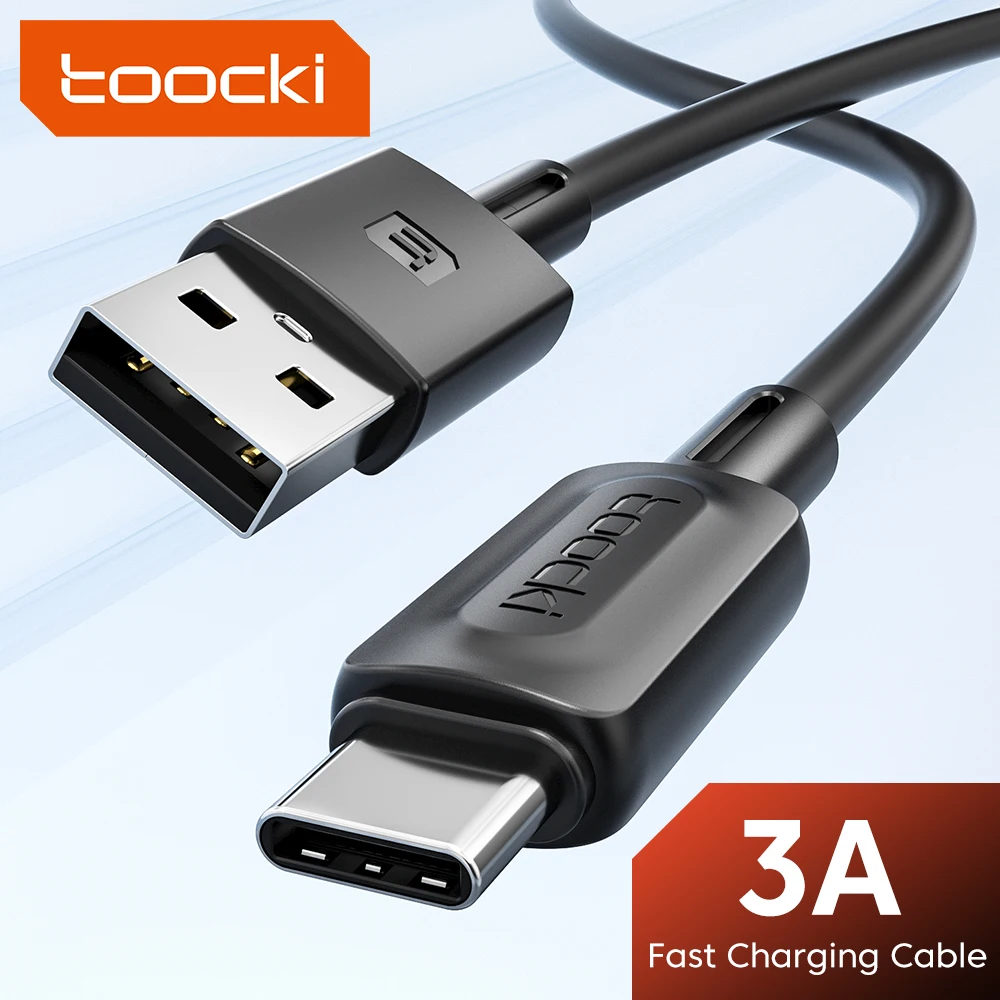 Toocki 3A USB A To Type C Cable Charging Data Cable usb c cable fast charge for samaung LG Google xiomi huawei tablets