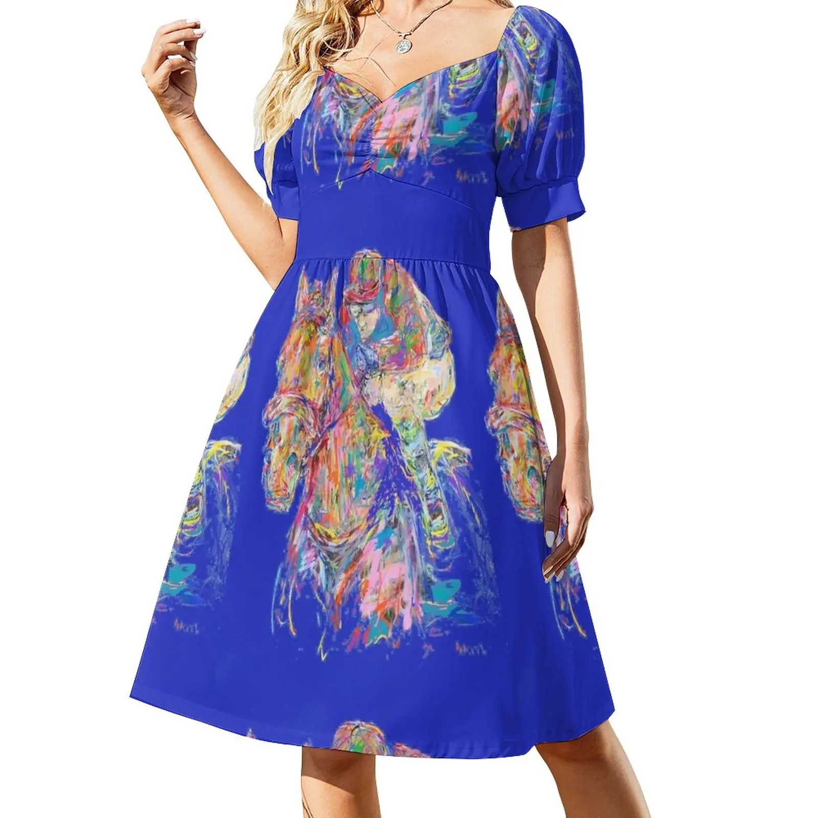 

Blue rider Sleeveless Dress Beachwear summer dresses ladies 2024