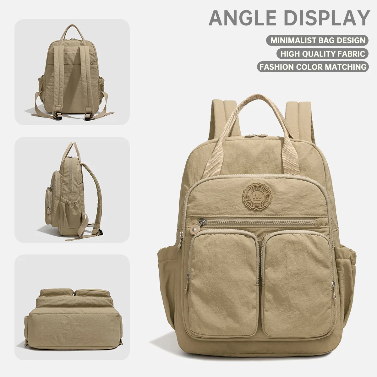 Mommy Bag, Large Capacity Mother and Baby Bag, Lightweight Backpack, Handbag, Multifunctional Outdoor Backpack for Commuting to Work, Camping, Business Trips, and Storage