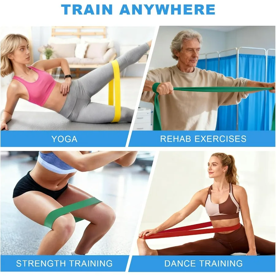 Resistance Bands 25 Yard Roll, Level 1, 2, 3 Professional Latex Physical Therapy Band, Exercise Bands for Working Out, Pilates,