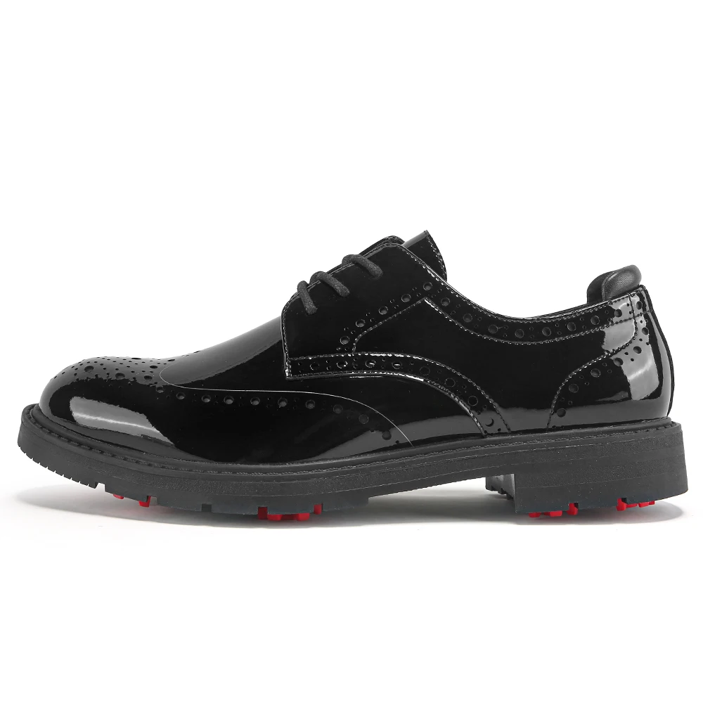 2025 New Non-slip Golf Shoes with Nails Glossy Men's Sports Shoes Lightweight Breathable and Wear-resistant Training Shoes 6