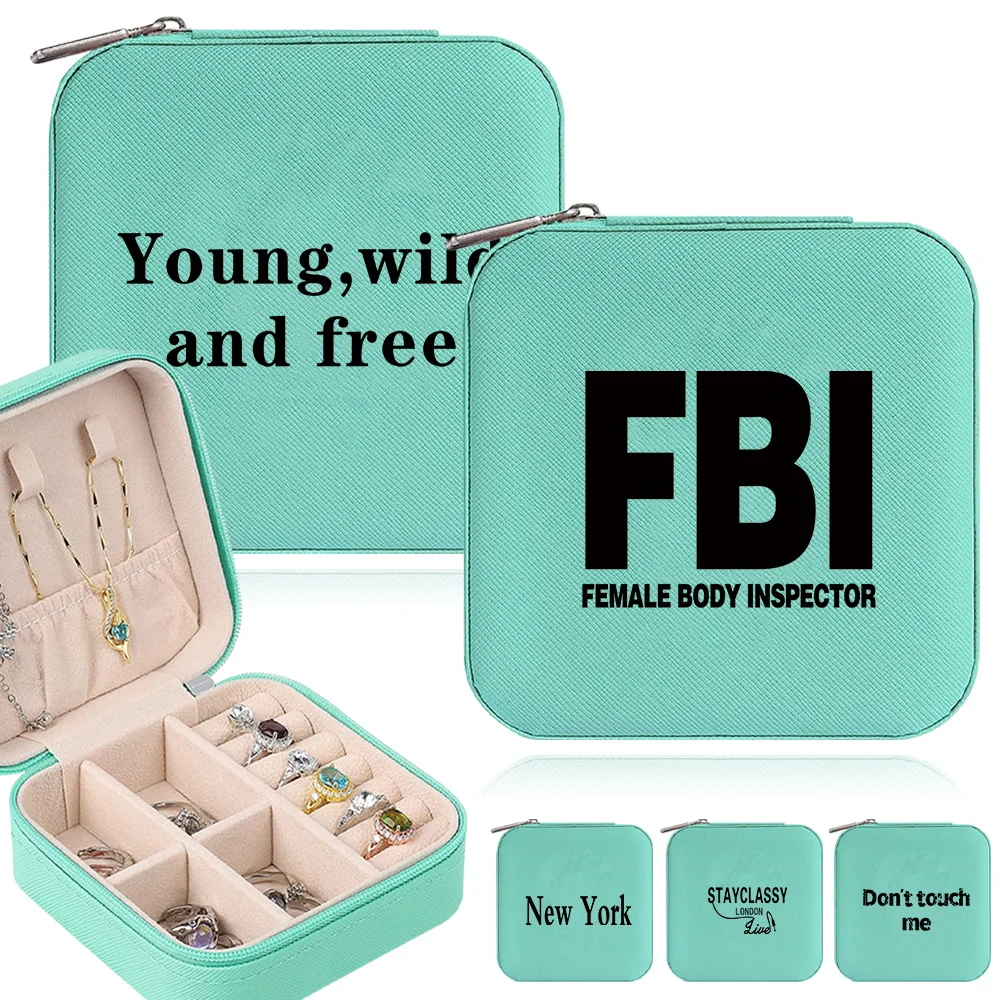 

New PU Leather Jewelry Box Storage Device Travel Packing Storage Case Walls Series Multi Grid Jewelry for Women's Accessories