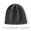 Winter New Women Hat 100% Cashmere Knitted Headgears Beanies Soft Warm Hats Lady Fashion Jacquard Bonnet High Quality Girl Cap 1